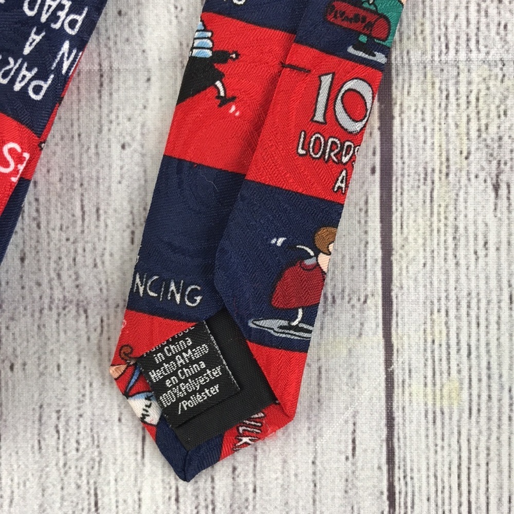 HO HO HO Men's 12 Days Of Christmas Necktie